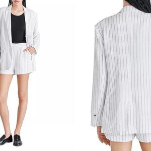 STEVE MADDEN Jessa boyfriend pinstripe blazer (S)